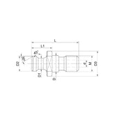 Mazak Pull Stud   Mazak-BT40 C~ Mazak-CAT50 CO - Makotools Industrial Supply Tools for Metal Cutting